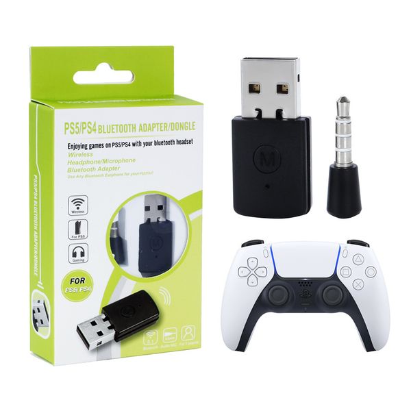 Ps5 Bluetooth 4.0 Adapters Wireless USB Adapter Receiver For P5 Controller Gamepad Bluetoothes Headsets Compatible PS4 with Microphone