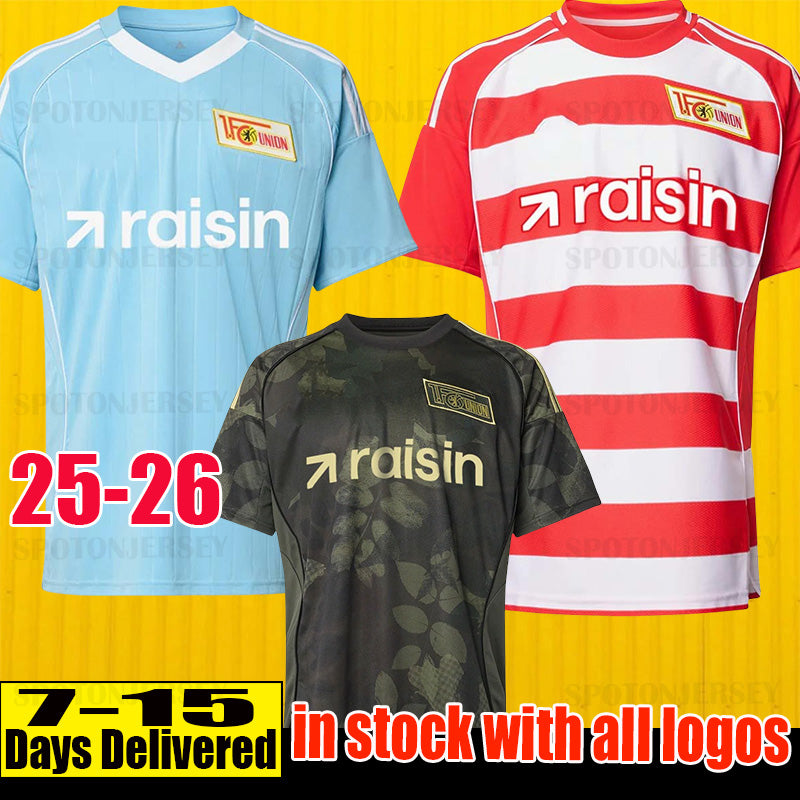 XXXL 4XL 25 26 Union Berlin Soccer Jerseys SKARKE LJUBICIC BURKE iLiC ANSAH Football Shirts 2025 2026 TOUSART SCHAFER HABERER KEMLEIN KHEDIRA SKOV J