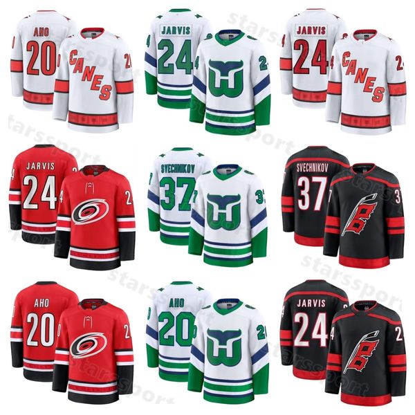 Carolina Sebastian Aho 2024-25 New Brand Hockey Jersey Chatfield Seth Jarvis Martin Necas Brent Burns Andersen Jaccob Slavin Andrei Svechnik
