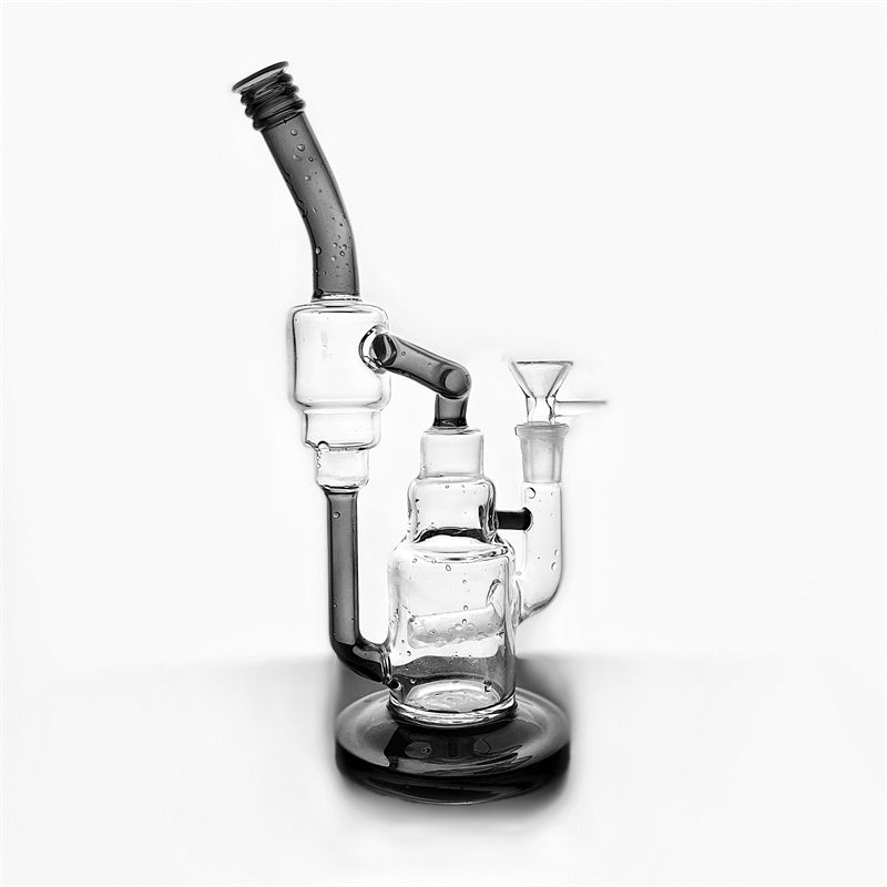 New recycler oil rigs bong glass water pipe bongs smoking pipe with bowl 18.8mm female joint GB-289