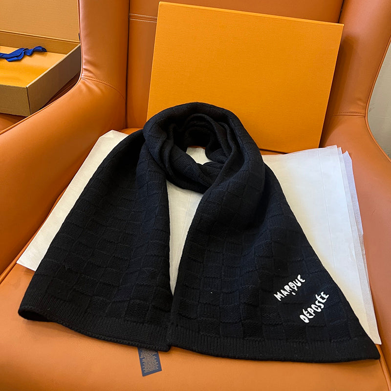 Scarf designer luxury scarf for women Shawl Knitting Letter Multi-Pink Beige Black Gray Echarpe Luxe Scarves Designer Scarf Cashmere