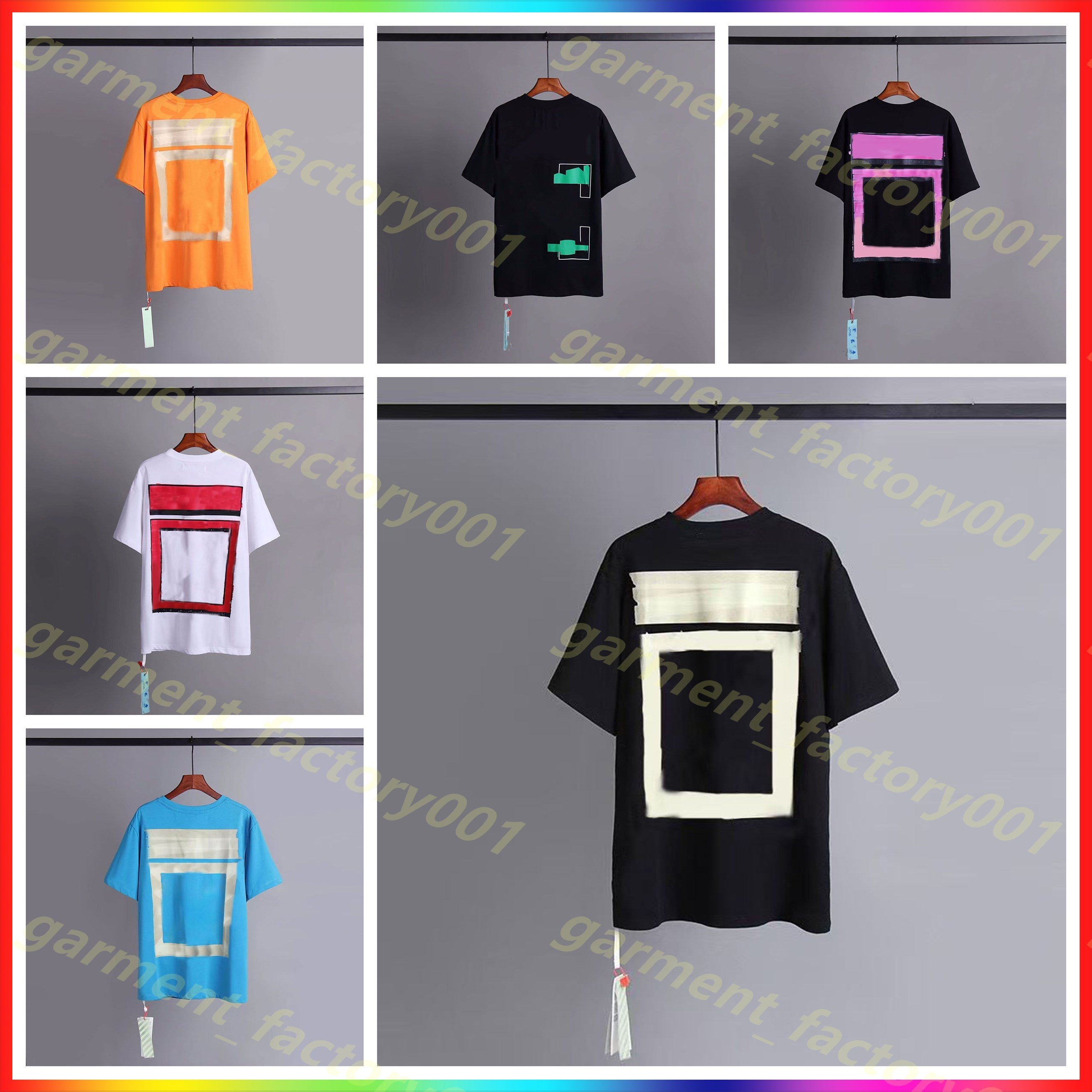 5A Designers Mens white T Shirts Summer Womens Loose Tees Fashion Tops Man s Casual off white t shirt Luxury Clothing Street Shorts Sleeve Brands Cl