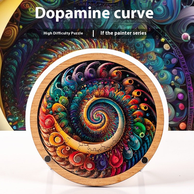 Creative Colorful Wooden Geometric Jigsaw Puzzles for Children