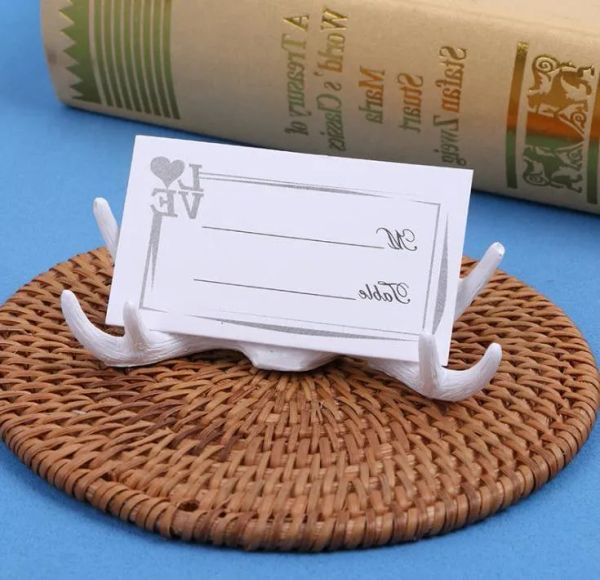 Wedding Decoration Resin Antler Place Card Holder for Wedding Favors Supplies Wholesale ZZ
