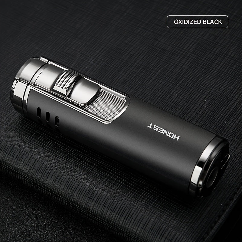TEMU 4 Torch Jet Lighter, Metal Windproof Lighter, High-end Boutique Multifunctional Lighter With Tool, The For Camping Gear And Equipment, Barbecue,