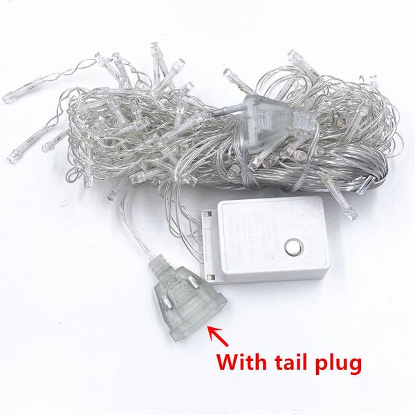 LED Strings Christmas Garland LED Curtain Icicle String Light 220V 4.5m 100Leds Indoor Drop LED Party Garden Stage Outdoor Decorative Light