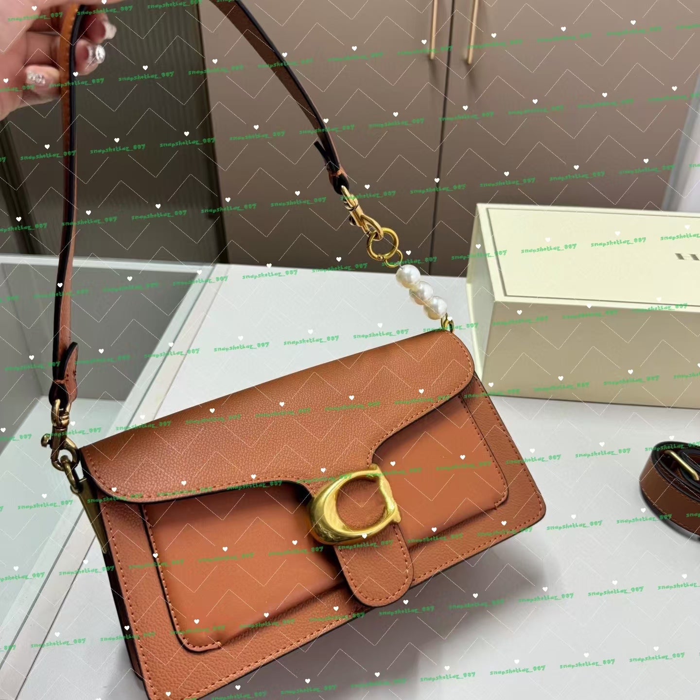 Designer women&#039;s crossbody bag tabby handbag Mahjong Double chain Shoulder Bag Classic Fashion handbag High quality Baguette bag