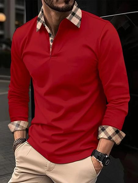 Autumn African Print Long Sleeve Polo Shirt Mens casual retro ethnic clothing in European size S3XL 240403
