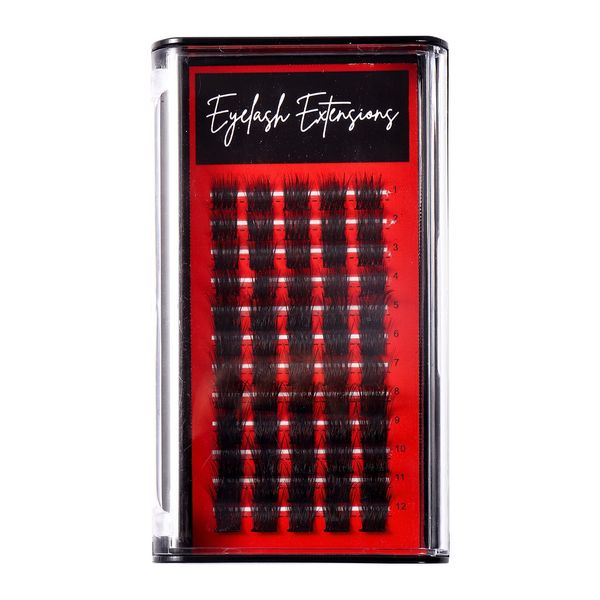 Dense Slender DIY Segmented Eyelashes Naturally Soft Light 60Pcs Cluster Lash Extensions Handmade Reusable C Curl Individual Lashes Beauty S