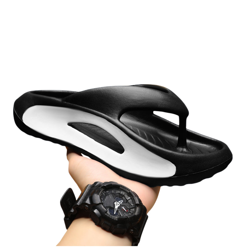 Fashion Men Flip Flops Outdoor Indoor Slippers Comfortable Thick Soft Sole Men Women Beach Sandals Non-slip Home Slippers 36-45