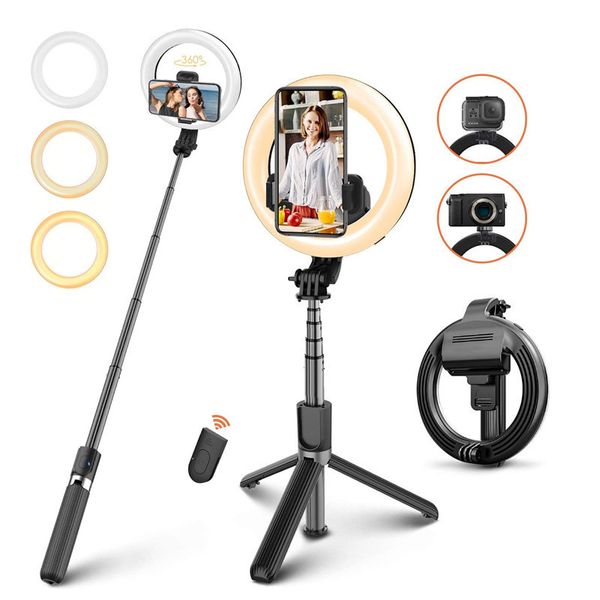 L07 Usb Portable Phone 6 Inch Selfie Led Circle Mini Ring Light Beauty Phone Studio For iPhone Android Phones for YouTube Tiktok Live Stream