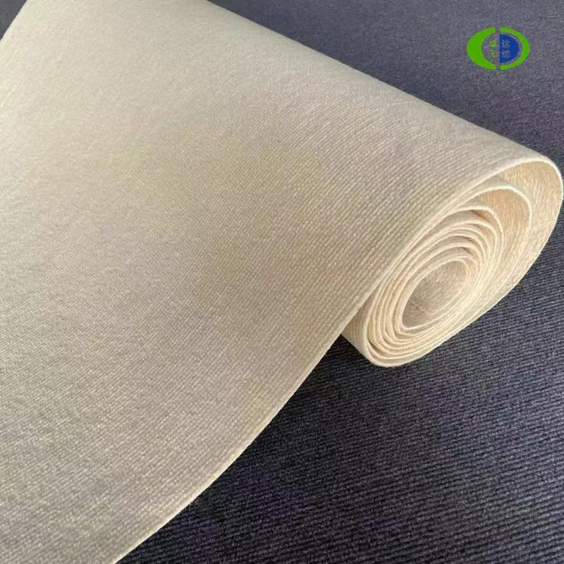 Home Bedroom, Living Room, Anti Slip Full Floor Mat, Commercial Office, Staircase Corridor, Fully Covered with Beige Striped Carpet