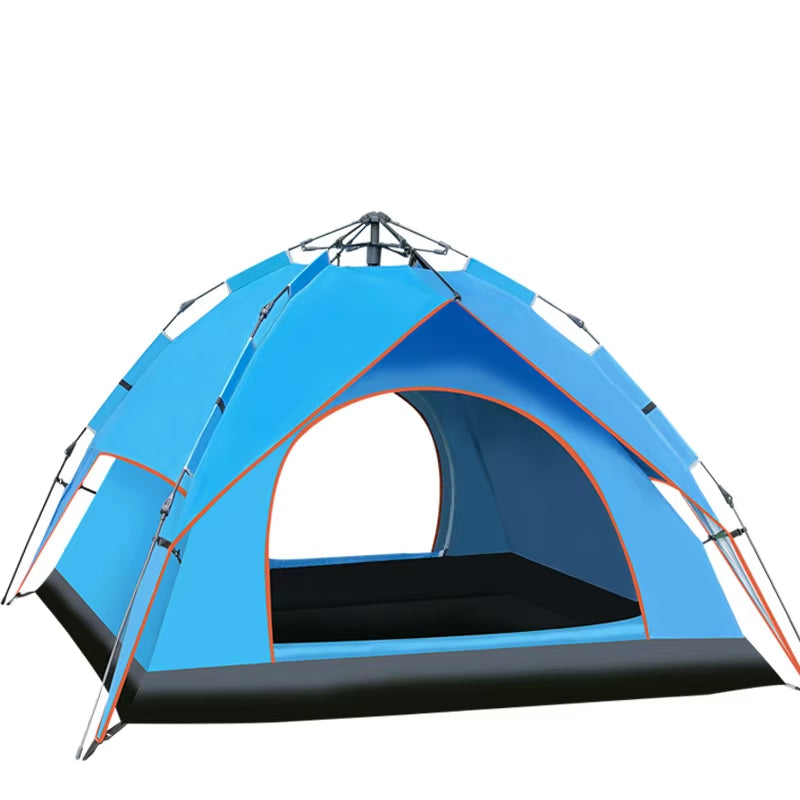 Double Layer Automatic Camping Tent 3-4 Person Pop up Waterproof Camping Tent For Sale