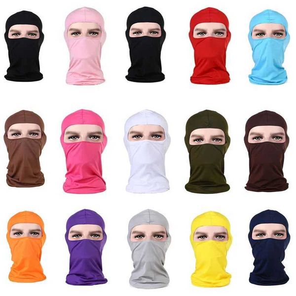 1 Pcs Integrated Motorcycles Balaclava Face Mask Bike Bicycle Hat Bandana Sport Caps Full Cover Face Shield Motocross HeadwearXJ240828