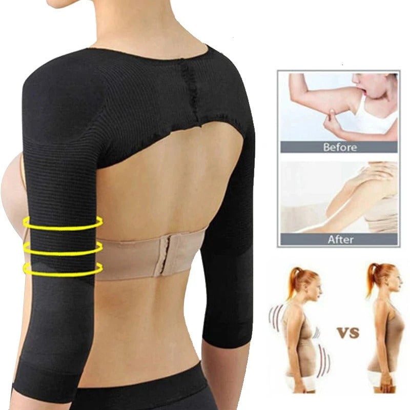 Arm Shaper Women&#039;s shaperwear Butterfly Sleeves Shoulder Pads Liposuction Thin Arms Shapewear Arms Long Sleeves Arm Swing Corsets 231202