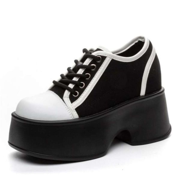 11cm Cow Suede Genuine Leather Platform Wedge Comfy Spring Fashion Chunky Sneaker Pumps Sneakers Summer Women Ankle Boots Shoes dhshoesw