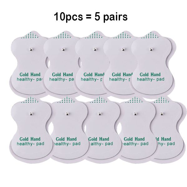 10pcs-lot Healthy Pad Electrodos Electrode Massage Pads for Digital Tens Acupuncture Device Body Massager Therapy Machine