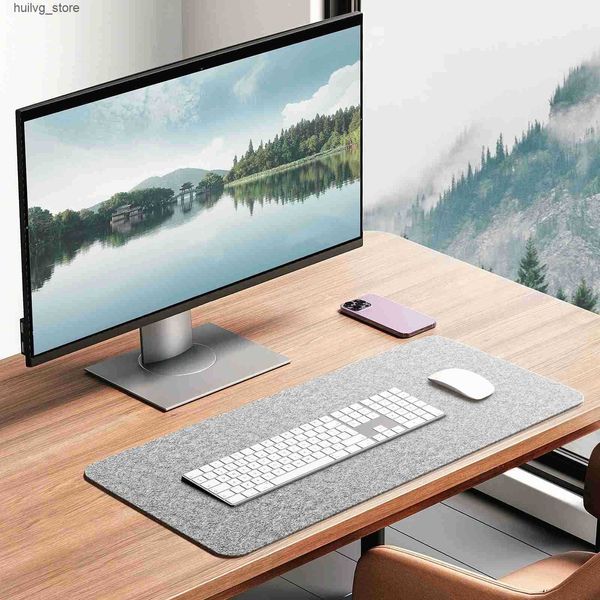 Pads Wrist Rests Size Wool Felt Gaming Desktop Anti-slip Protective Computer Keyboard Large Mouse Anti-skid Pad J241204