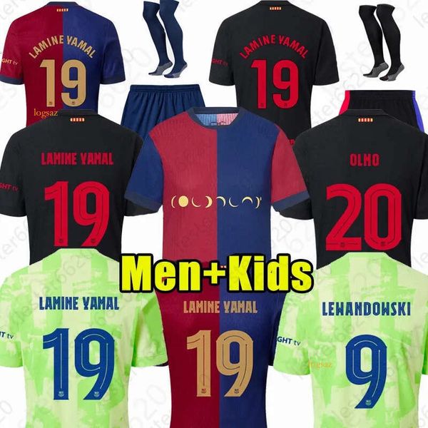 24 25 LAMINE YAMAL LEWANDOWSKI barcelone soccer jerseys camiseta de futbol FC football shirts men kit kids sets tops jersey 2 3 cf