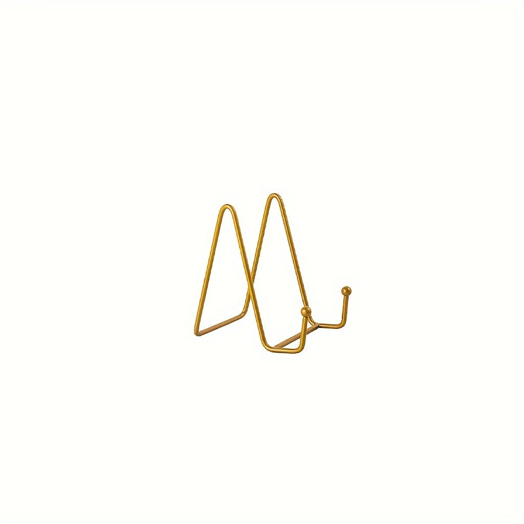 TEMU Contemporary Holder Easel Display Stand - 3-4.5 Inch Metal Picture Stands For Tabletop - Easels For Display Pictures, Photo Frames, Books,