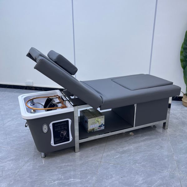 Multifunctional luxury hair washing massage chair shampoo beds with massage foot spa steamer electric