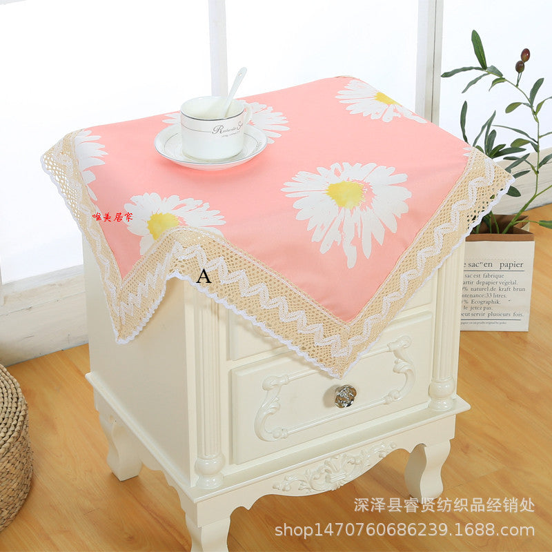 Bedside Table Cover Cloth Dust Cover Microwave Oven 2025 Towel Cover Fabric ER-2