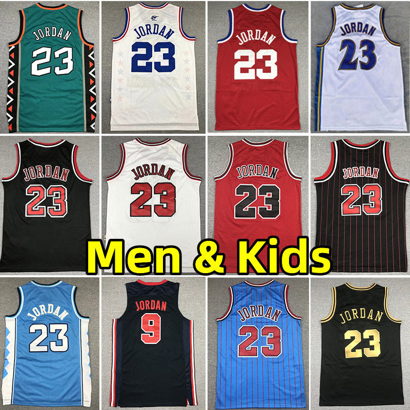 Men Youth Kids Michael Classics Retro Basketball Jerseys 1997-98 Mesh Hardwoods Vintage Adults children Jersey