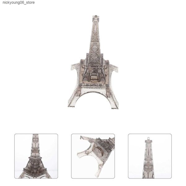 3D Puzzles Statue Eiffel Tower Building Blocks Child Kids 3d Puzzle Transparent Plastic Puzzles L240910