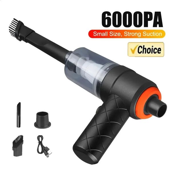Wireless Car Vacuum Cleaner 6000Pa 120W Cordless Handheld Auto Portabale Vacuum High-power Vacuum Cleaner For Home Office Car 240724