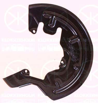 Splash Panel, brake disc KLOKKERHOLM 6041377