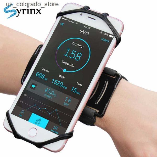 Cell Phone Mounts Holders Outdoor Sports Phone Holder Armband Case Adjustable Phone Support Wrist Strap Bracket Running Mobile Bag For Smart
