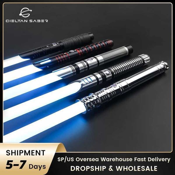 LED Swords-Guns Neo Pixel Lightsaber Smooth Swinging Heavy Duel RGB 12 Color Change FOC Blaster Toy Jedi Ecopixel Sword Snipixel Laser H2412