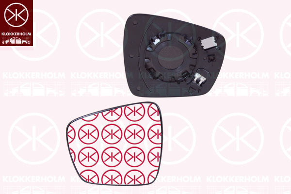Mirror Glass, exterior mirror KLOKKERHOLM 60471061