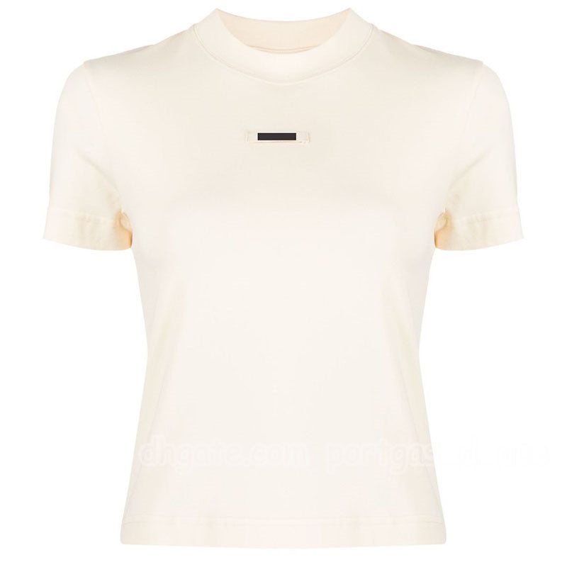 Luxury Designer Women t Shirt Tops Summer Short Sleeve Crew Neck Tees Sporty Street Style Slim Fit Shirts