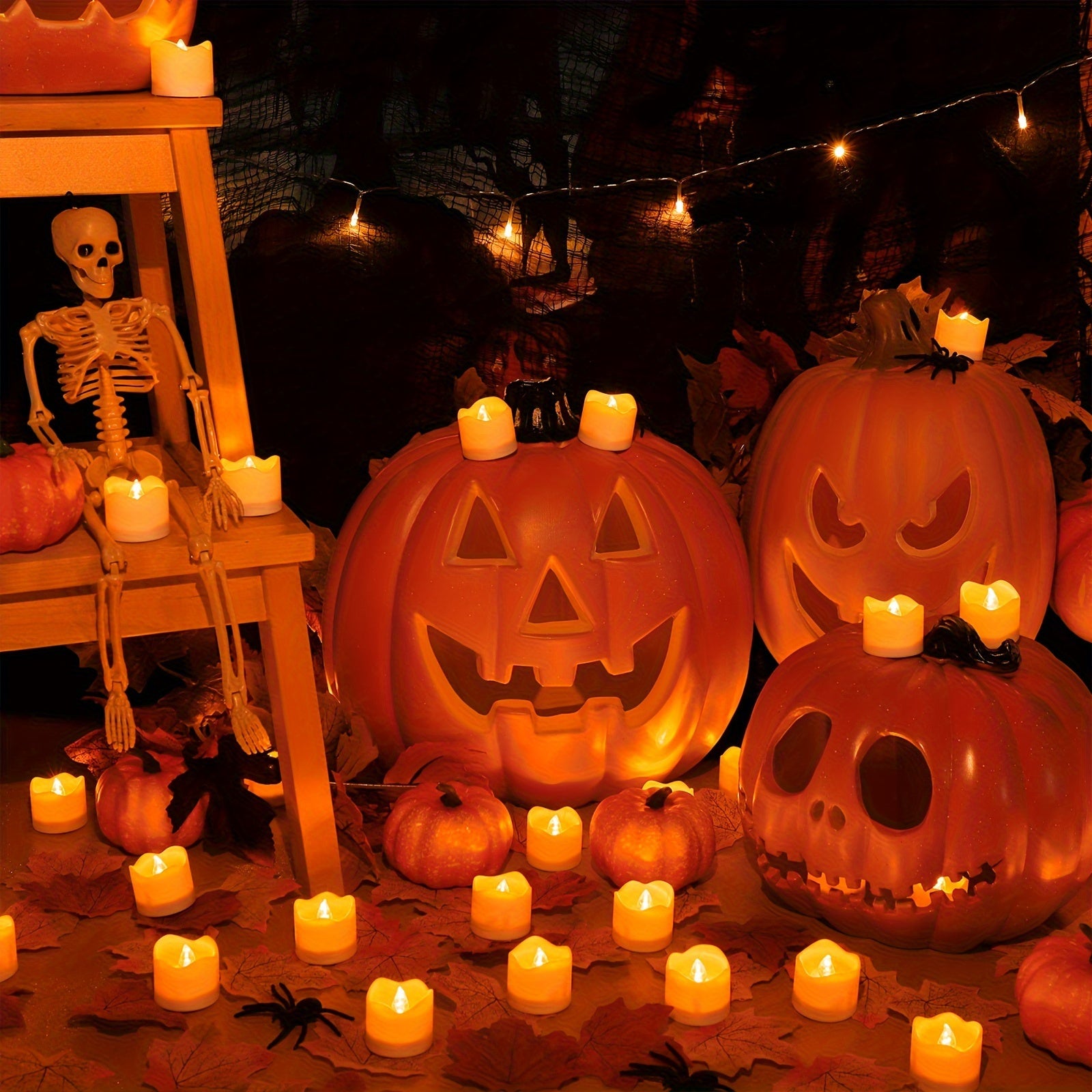 TEMU Flameless Candles, Battery Operated Led Tea Lights Candles With Remote Control And4-6-8h Timer- Set Of 12, Best For Holiday And Wedding