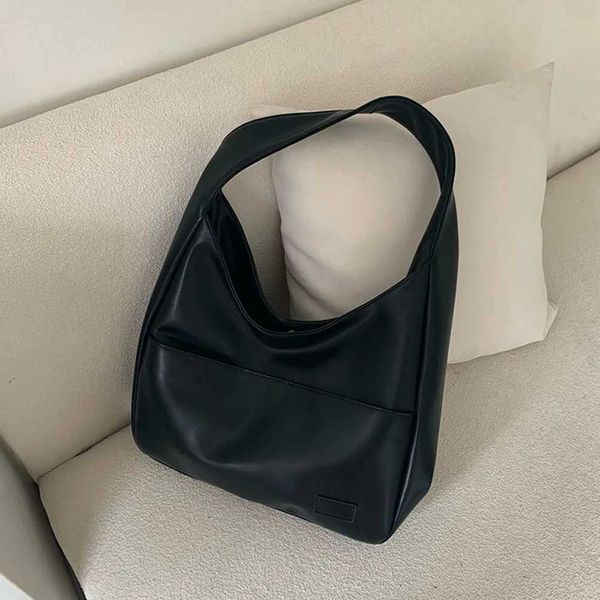 Women Vintage Hobo Bag Trendy PU Leather Shoulder Bag Large Capacity Retro Tote Handbag Soft Underarm Bag Fall Winter BagC241106