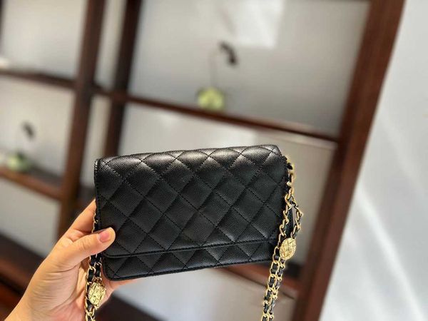 channelpurse chanalbag 7A Classic leather Luxuries designer women bags bags chain Flap Clutch Crossbody bag Metal latch handbag gold woc cav