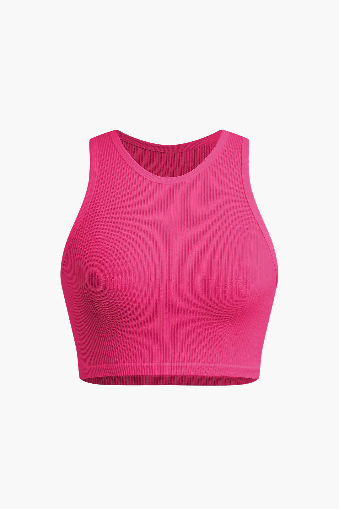 Basic Solid Crop Tank Top