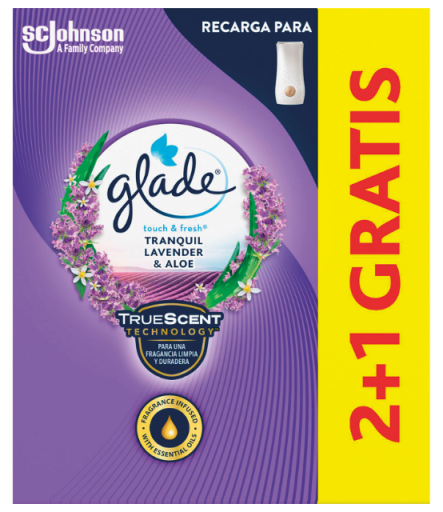 Glade One Touch Deodorant-Nachfüllungen Lavendel 3 Stück