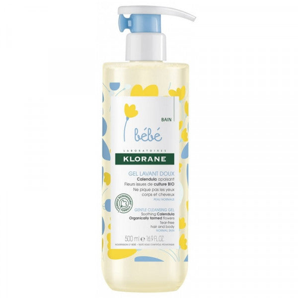 Gel lavant doux Calendula apaisant - Klorane Cleanser - Make-up remover 500 ml