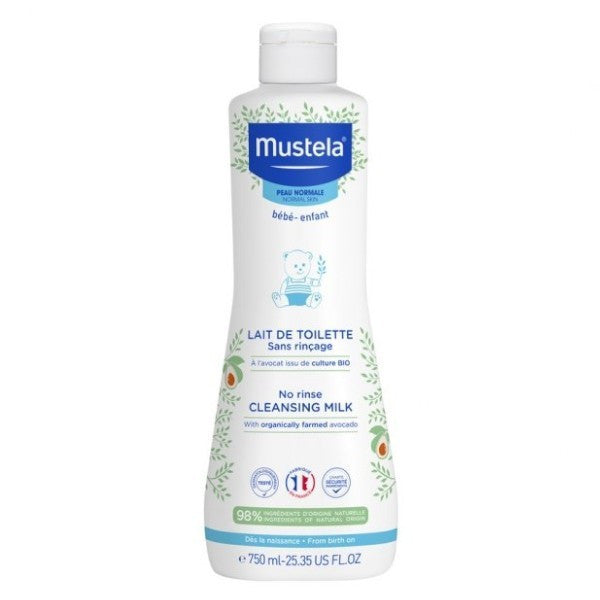 Lait de toilette sans rinçage - Mustela Cleanser - Make-up remover 750 ml