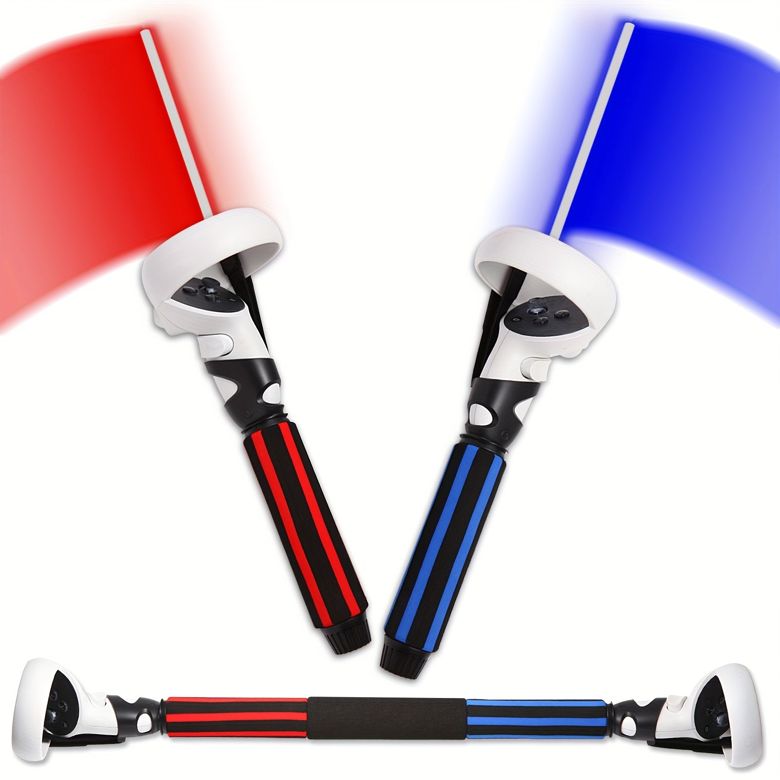 TEMU Vr Game Controller Accessory For Oculus Controller, 2 Saber Golf Club Baseball Vr Gorilla Tag Long Arm Grip, Vr Gaming