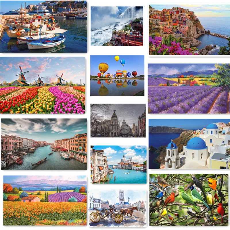500 Pieces Creative Jigsaw Puzzle Various Landscape Assembling Picture Adults Anti Stress Puzzles Toys For Kids Games Xmas Gift S250704