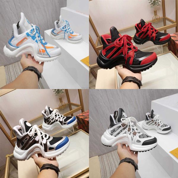 louies shoes vuttion trainer With 2024 Luxury Designer Dress Shoes Lace Up Archlight Runway White Tweed Leather Trainers Sneakers with Louis