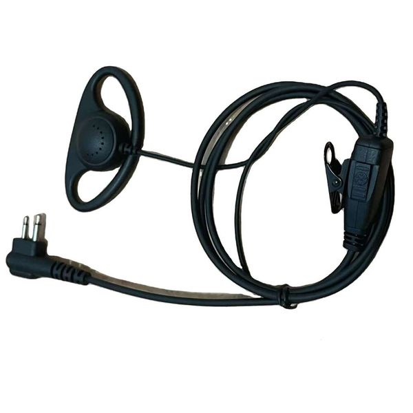 D Shape Collar PTT headphone handfree M plug 2.5-3.5mm for Motorola DEP450 DP1400 P3688 EP450 GP3188 HYTERA etc walkie talkie
