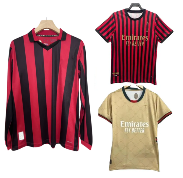 125th 120th Anniversary Long sleeves Edition Milan Third Football Jacket Training Equipment at Home and Away Player AC version