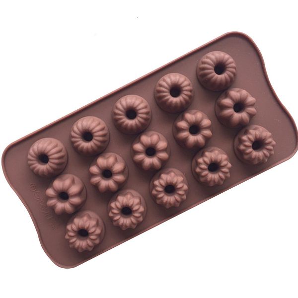 Other Event Party Supplies 15 Hole Flower Shape Silicone Chocolate Mould Ice Cube Tray DIY Fondant Cookie Bake Dish Jelly Pudding Dessert Ba