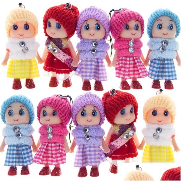 Dolls New Kids Toy 8Cm Soft Interactive Baby Doll Toys Mini For Girls Children Birthday Gift Keychain Small Pendant Drop Delivery Gift LL