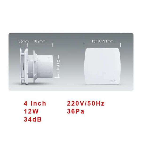 Inch High Fan 4-6 Speed Toilet Kitchen Bathroom Hanging Wall Window Glass Small Ventilator Extractor Exhaust Fans s
