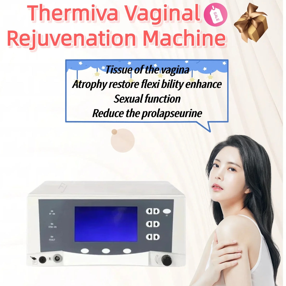Thermiva Fractional RF Machine For Private Skin Lift Rejuvenation Private Care Tightening Repair Fraction Rf Machine